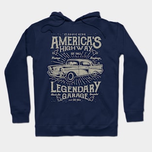 America's Highway Classic Car Design Hoodie